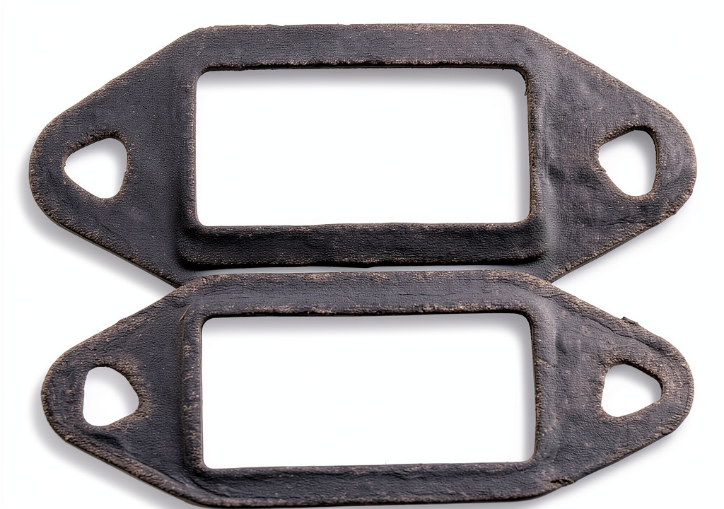 Installing EGR Valve Gaskets by MAHLE G32461 on a wooden workbench