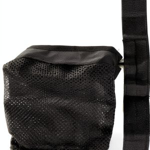 Fuhiueos Brass Shell Catcher Black Nylon Mesh Paintball Bag-1