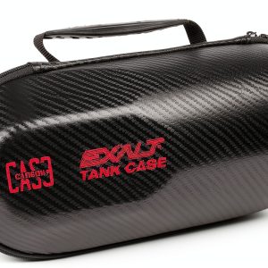 Exalt Paintball Carbon Tank Case Black Red Rigid Water Resistant-0