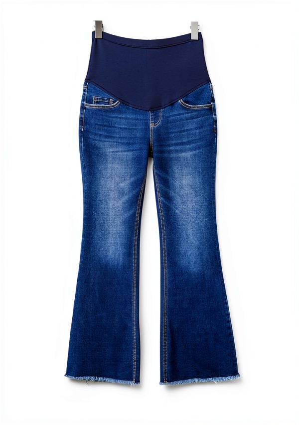 BLENCOT Maternity Jeans for Women Over Belly Pregnancy Pants Comfy-3