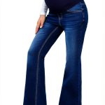 BLENCOT Maternity Jeans for Women Over Belly Pregnancy Pants Comfy-0